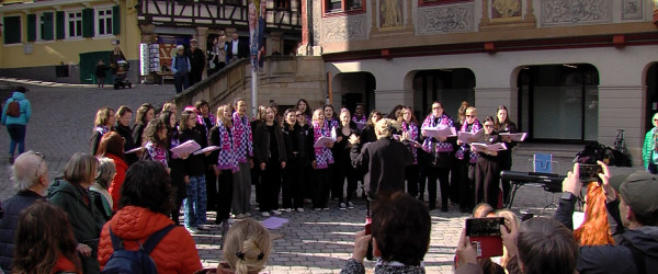 Marktspektakel internationaler Frauentag T&uuml;bingen (Quelle: RIK)
