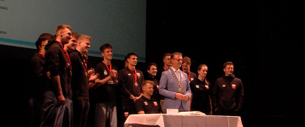 Stadt Rottenburg ehrt Volleyballer (Quelle: RIK)
